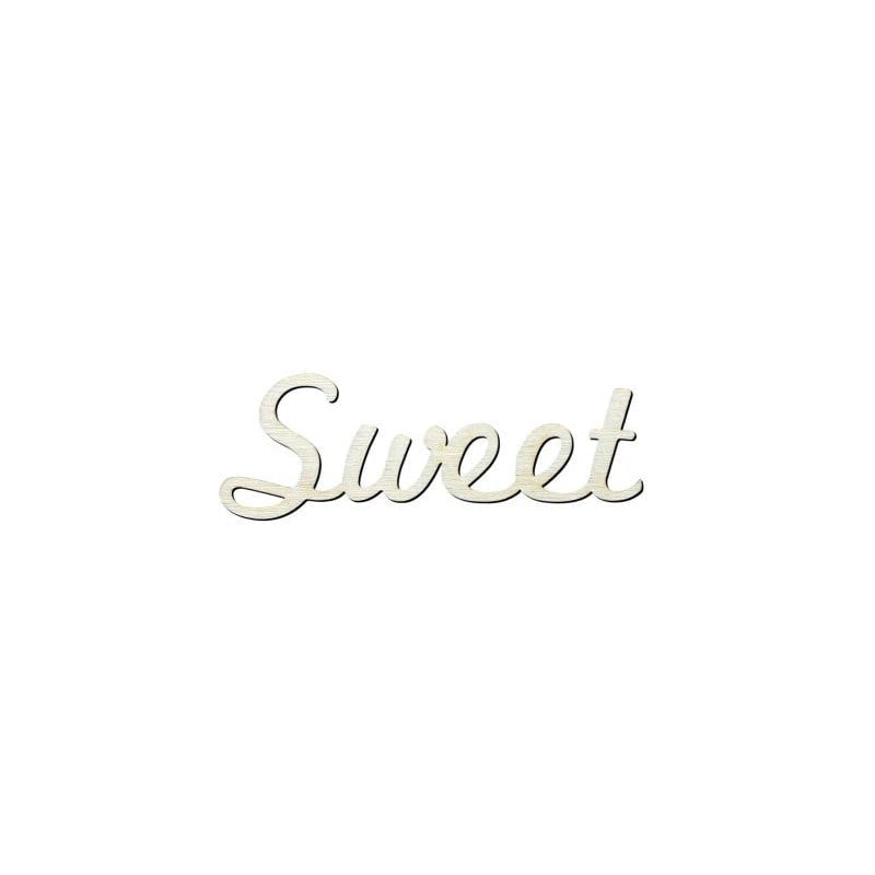 Y5 Sweet Yazısı Ahşap Obje