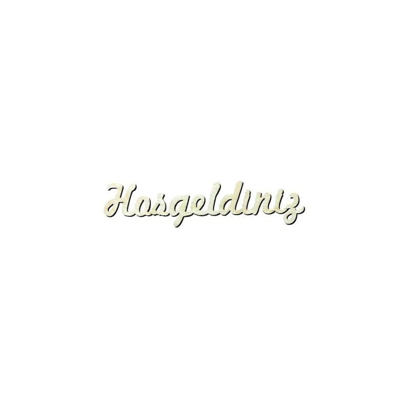 Y8 Hoşgeldiniz Yazısı Ahşap Obje