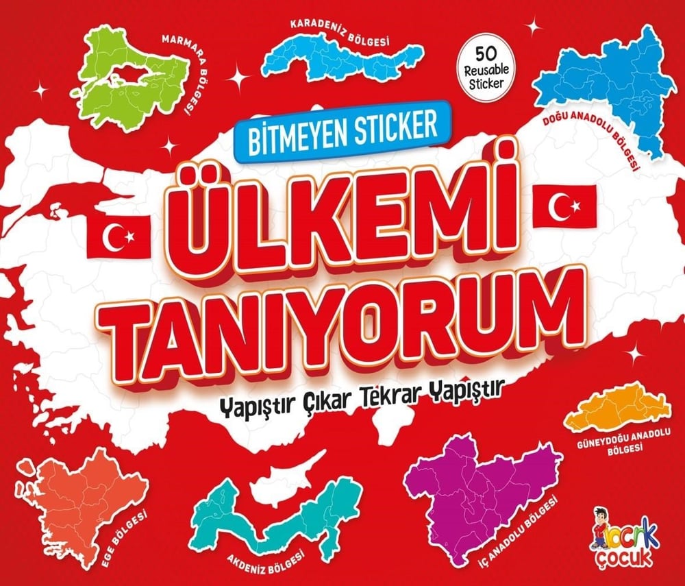  Bitmeyen Sticker - Ülkemi Tanıyorum