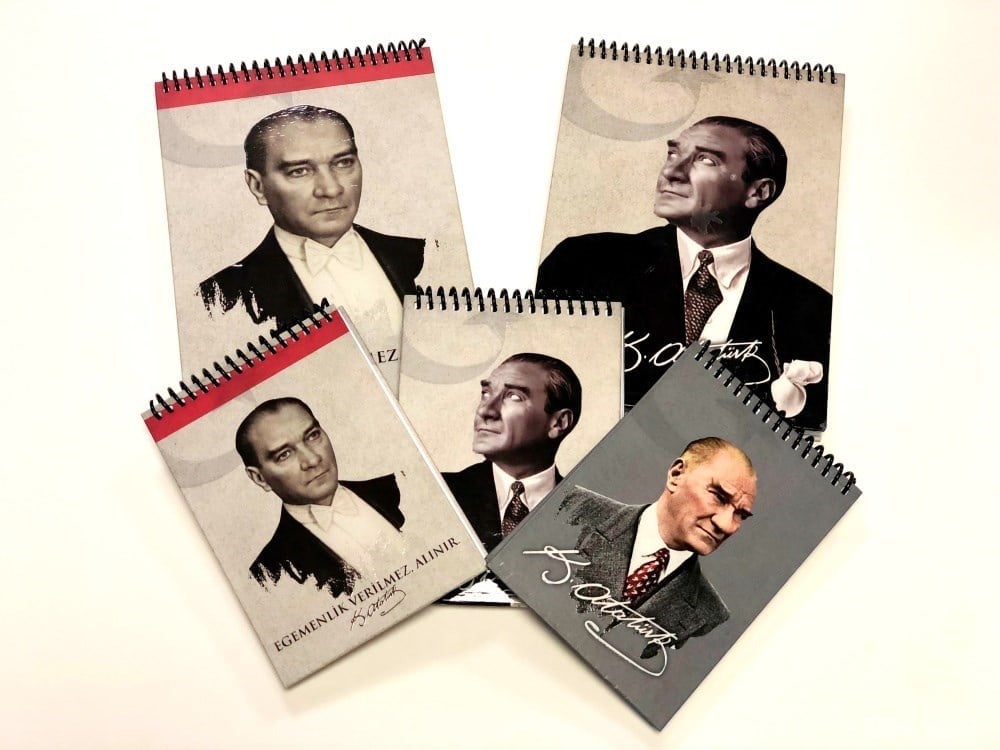 Atatürk Serisi Sert Kapaklı Spiralli Bloknotlar
