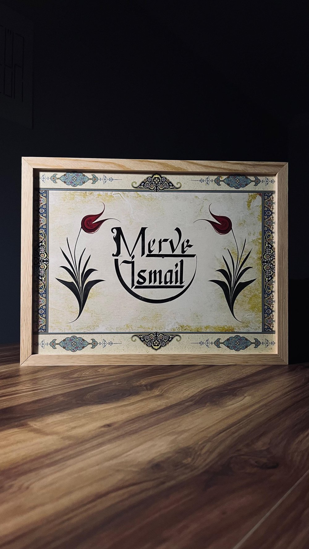 İsme Özel Hediyelik Çerçeve Tablo