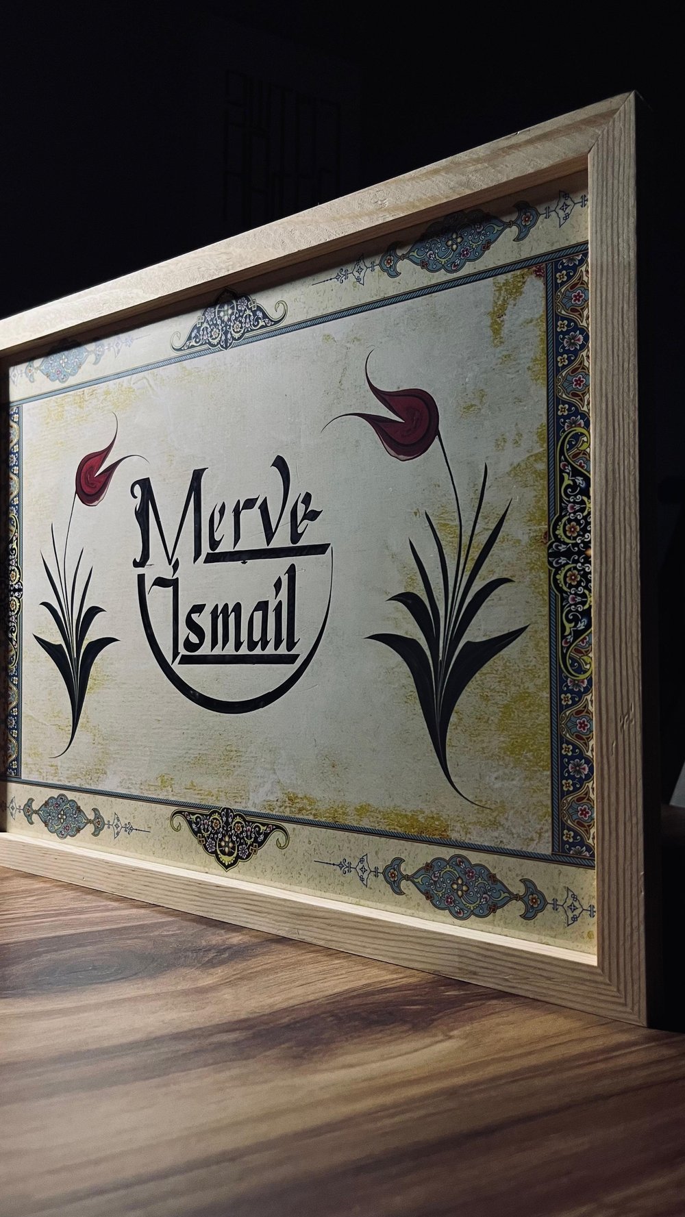 İsme Özel Hediyelik Çerçeve Tablo