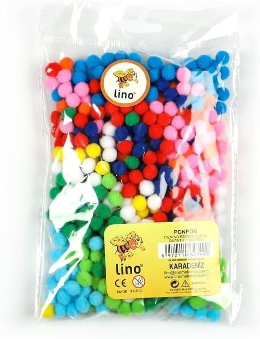 Lino 1 Cm Ponpon 500 Lü Küçük Boy Rbz-2006-1