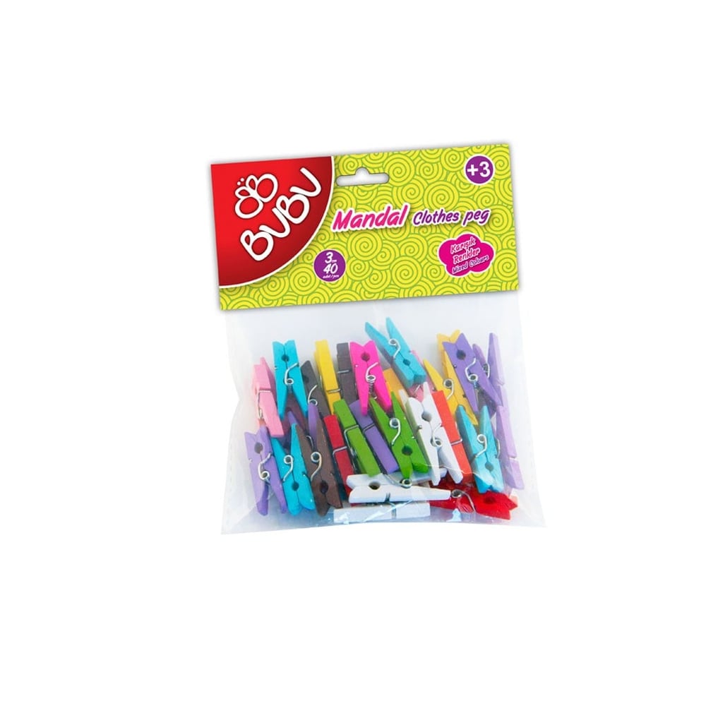 Mandal 3cm 40'lı Renkli BUBU-HS0005