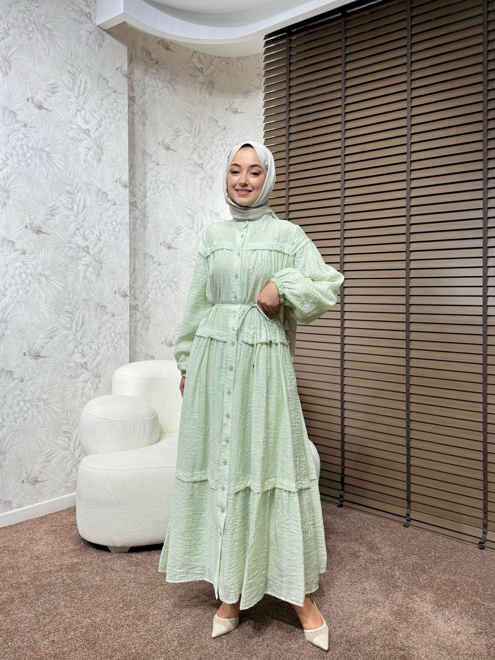BBC MAYELLA ELBİSE-YEŞİL