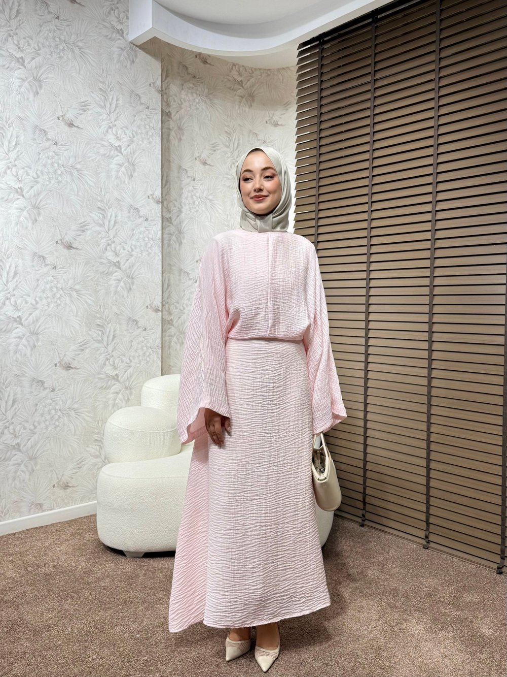 BBC QİTRA ELBİSE-PEMBE