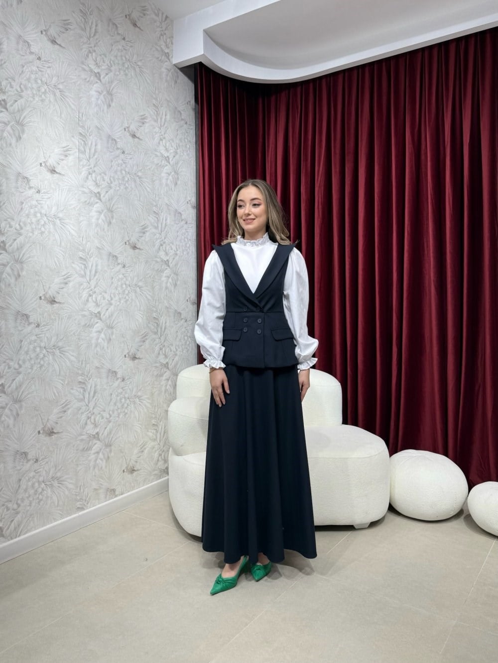 BBC ROWAN JİLE ELBİSE - LACİVERT 
