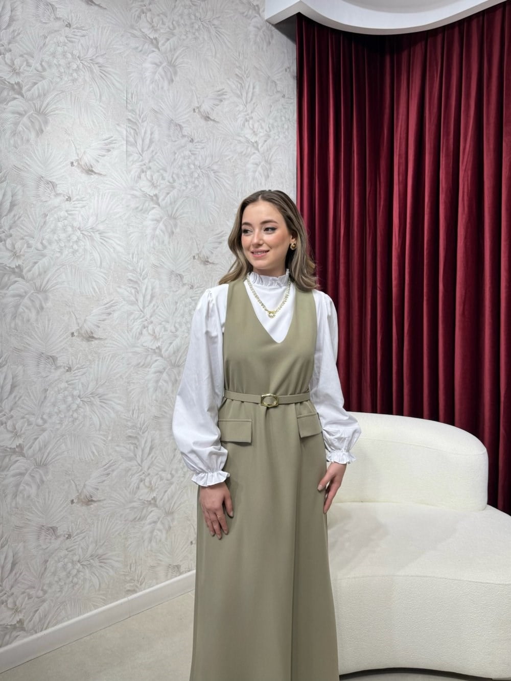 BBC RUTH JİLE ELBİSE - OLİVE