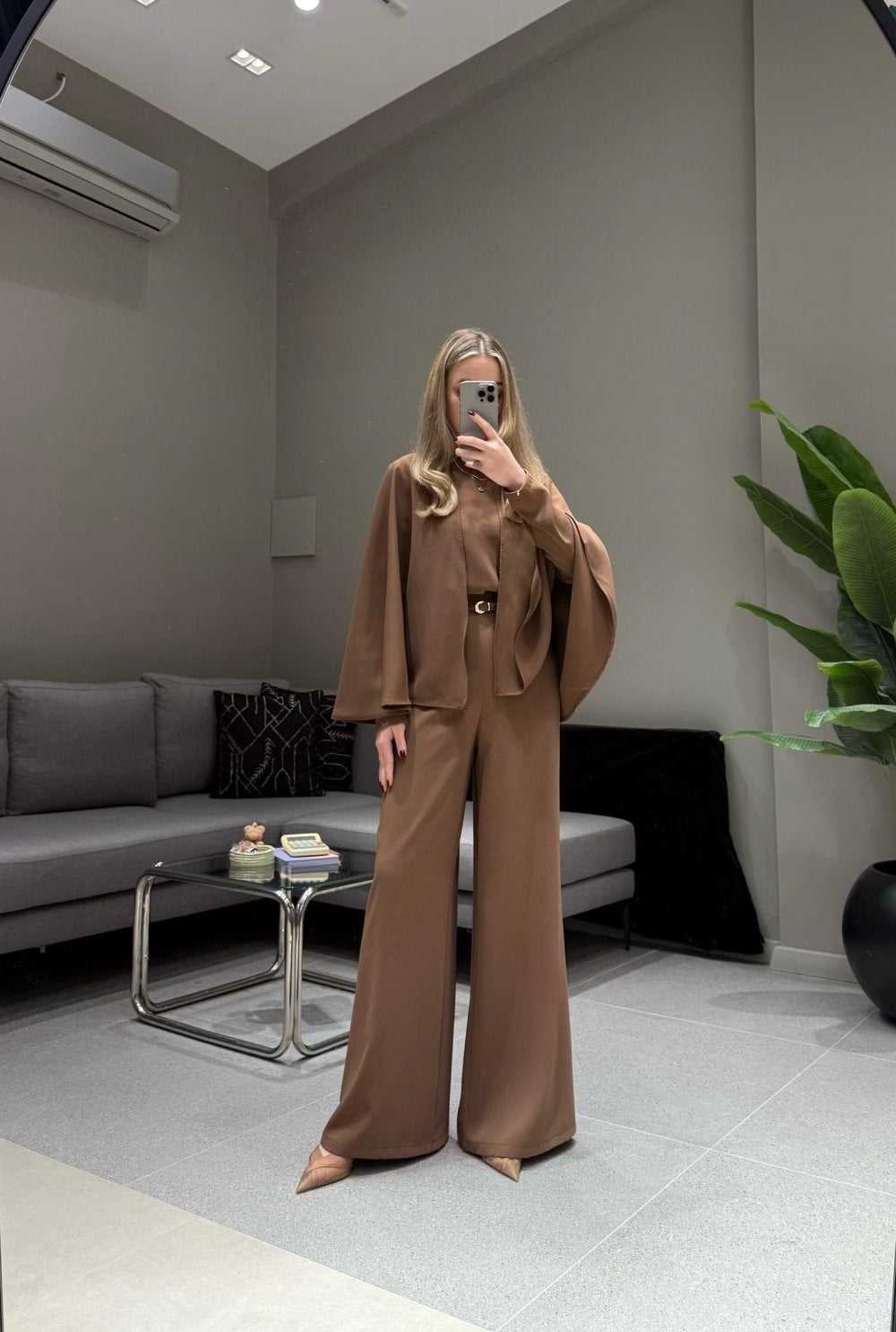 BBC SCARF TAKIM - KAHVE
