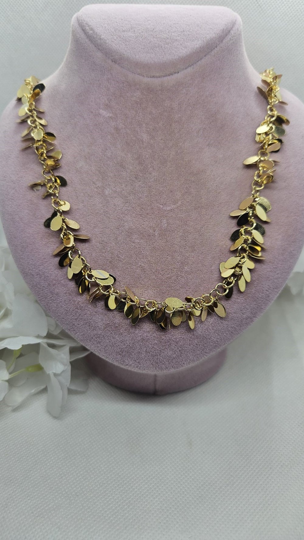 Gold 60 cm İri Pullu Kolye