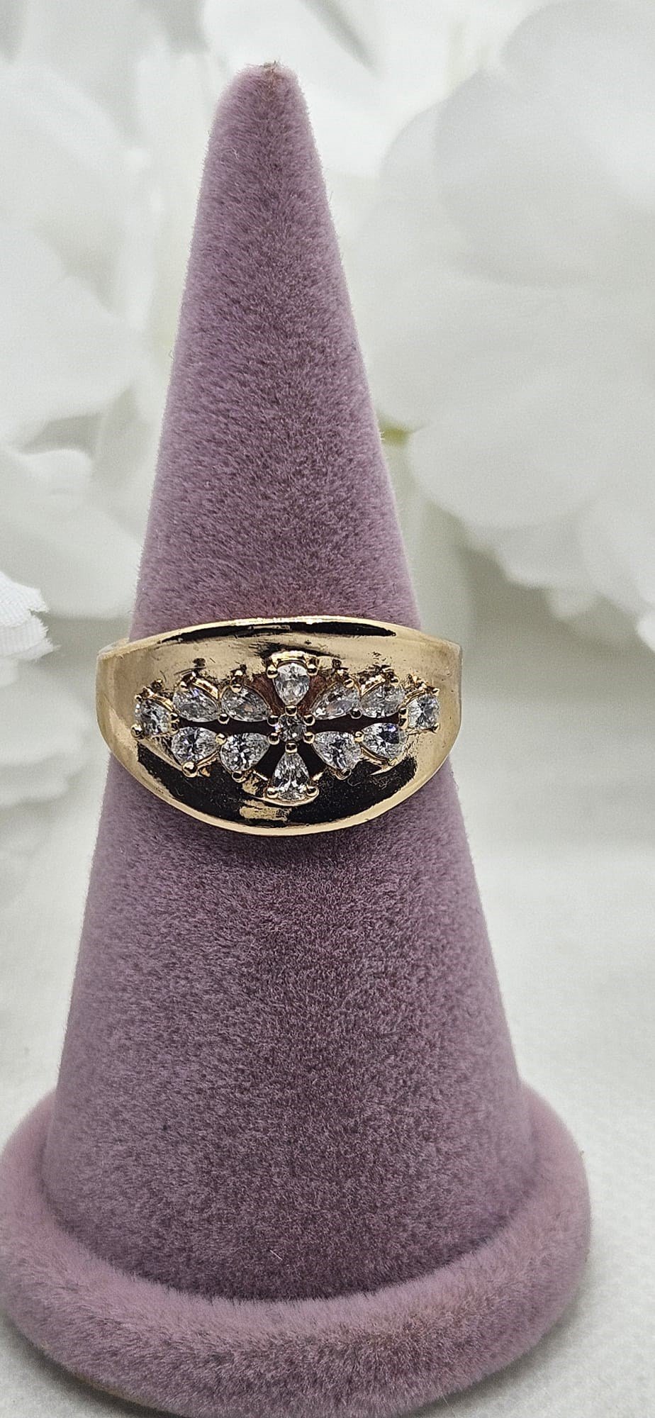 Xuping Gold Zirkon Taş İkonik Yüzük