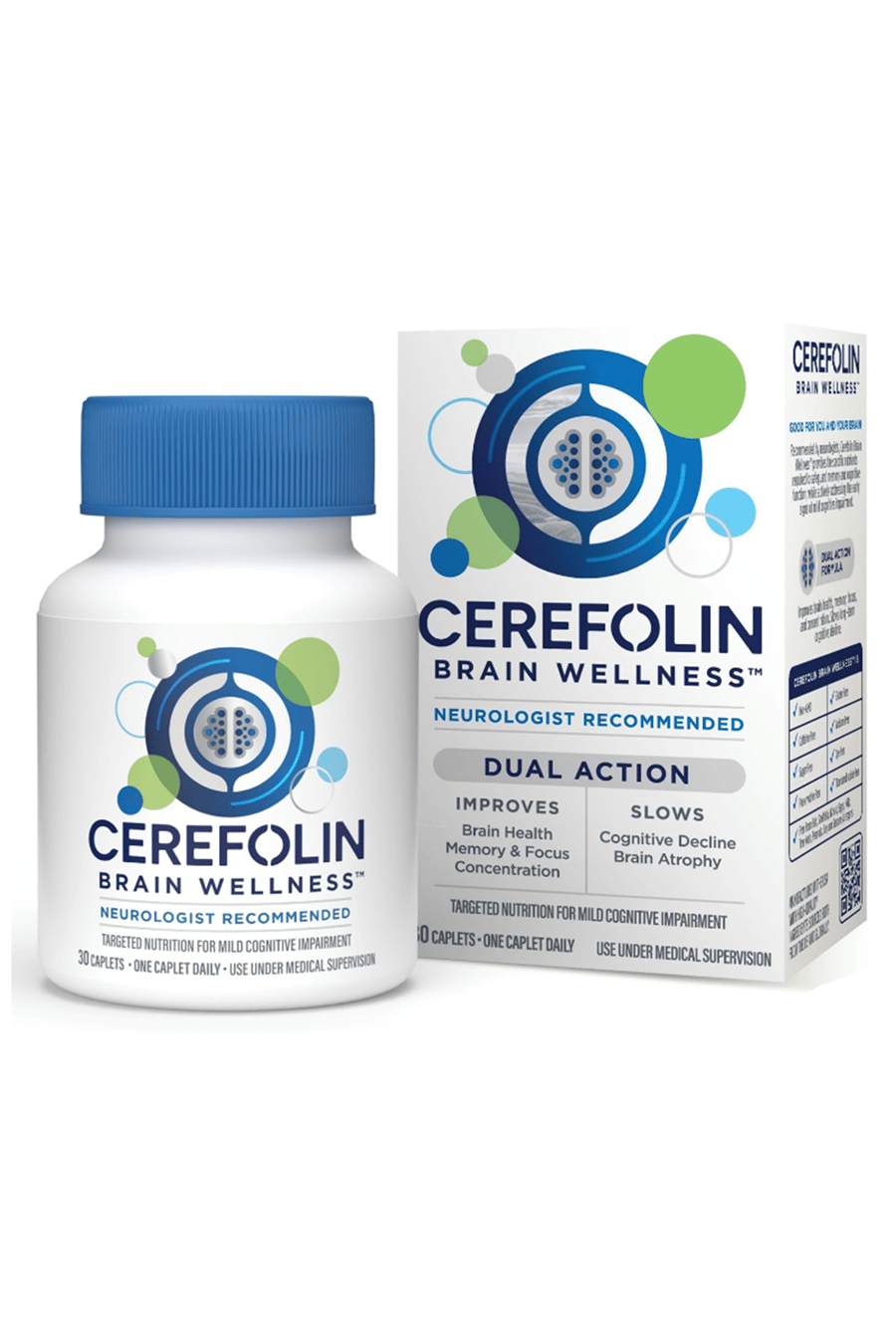 Alfasigma Cerefolin 30 Tablets Brain Wellness,Targeted for Cognitive, Improves Memory,Focus  Concentration, L-Methylfolate, N.A.C, B12, Neurologist Recommended.