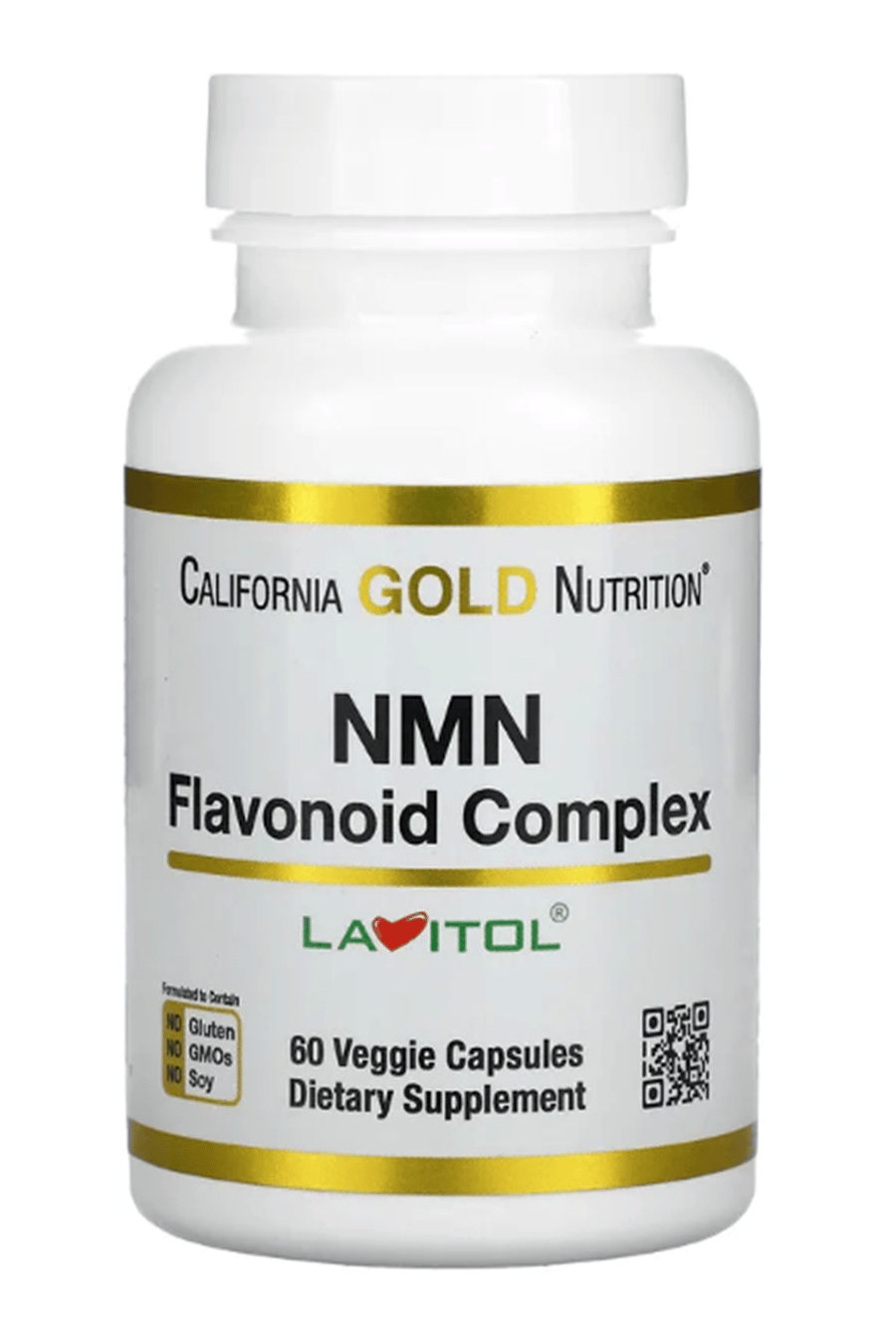 California Gold NMN Nicotinamide Mononucleotide+Apigenin+Dihidroquercetin Lavitol, Flavonoid Complex, 60 Veggie Capsul.USA.60.