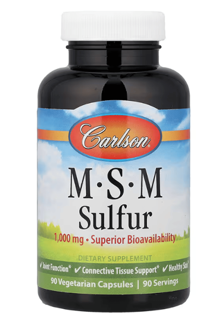 Carlson, MSM Sulfur, 90 Vegetarian Capsules.