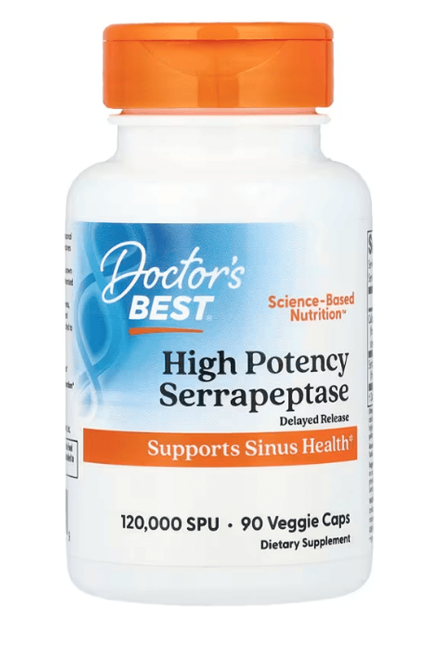 Doctor's Best, High Potency Serrapeptase, 120,000 SPU, 90 Veggie Capsul.USA.56.