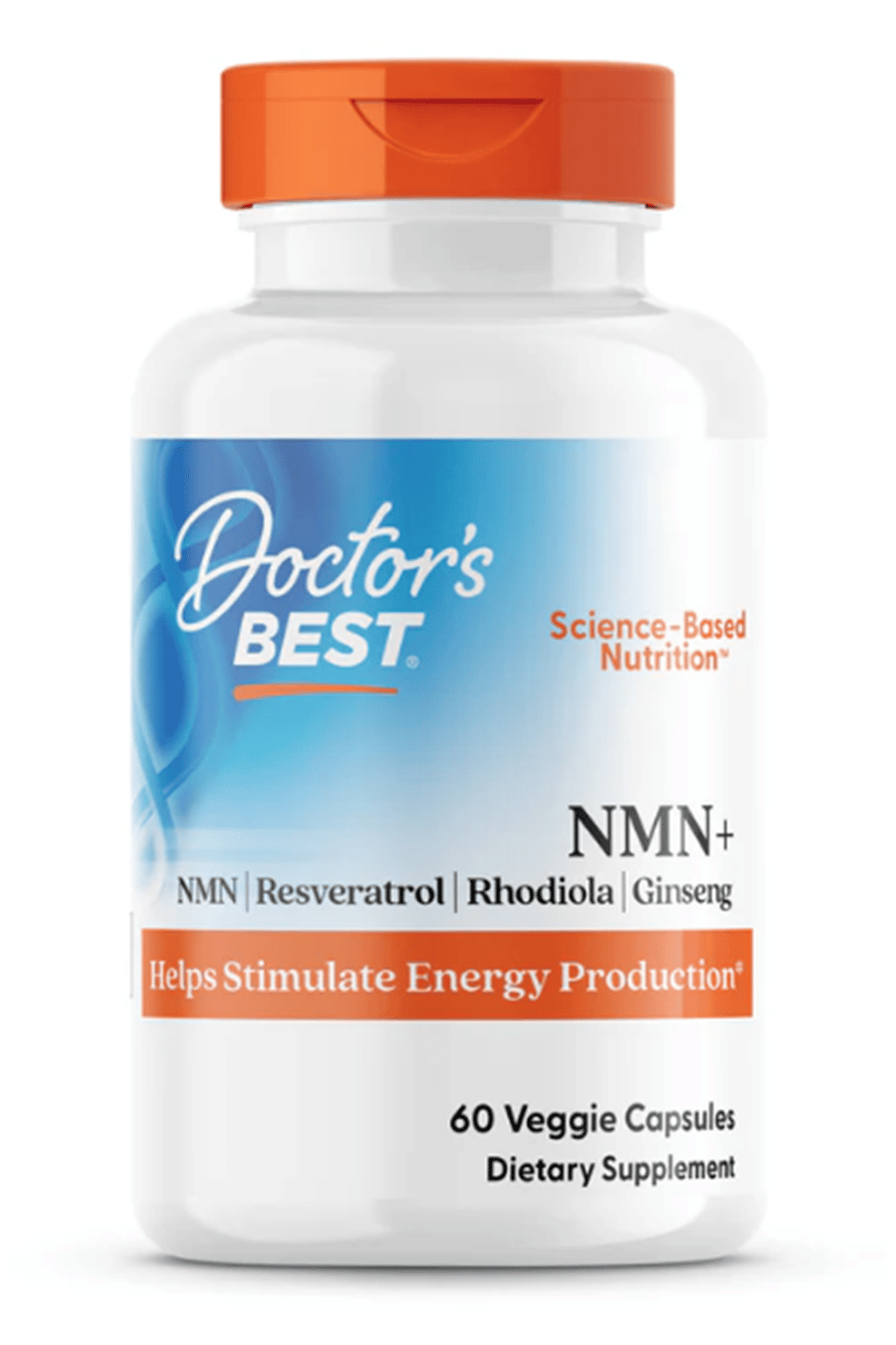 Doctor's Best NMN+ Resveratrol, Rhodiola Extract, Ginseng Extract 400mg   60 Veggie Capsul. Usa Menşei.68.