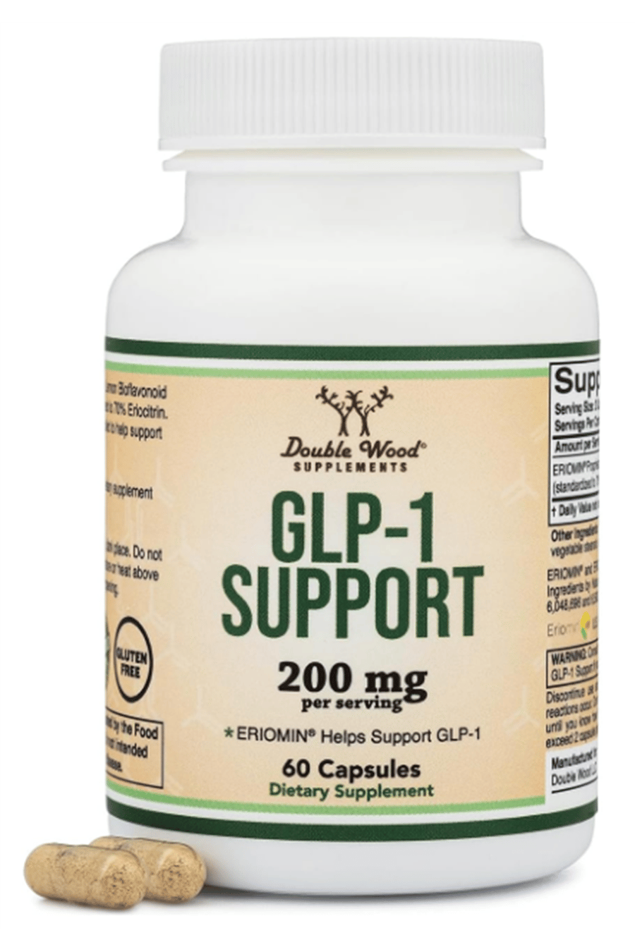 Double Wood GLP-1 - Clinically Studied Bioflavonoid Extract to Help Support Natural GLP 1 Levels and Promote Gut Health (200mg, 60 Capsul).40.