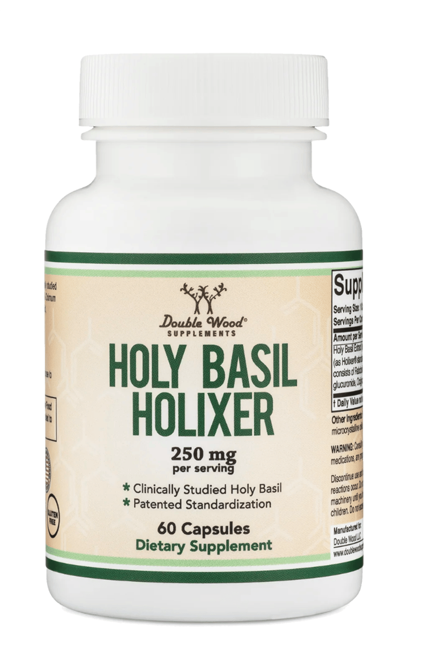 Double Wood  Holixer Holy Basil Extract 250mg 60 Capsul.38.