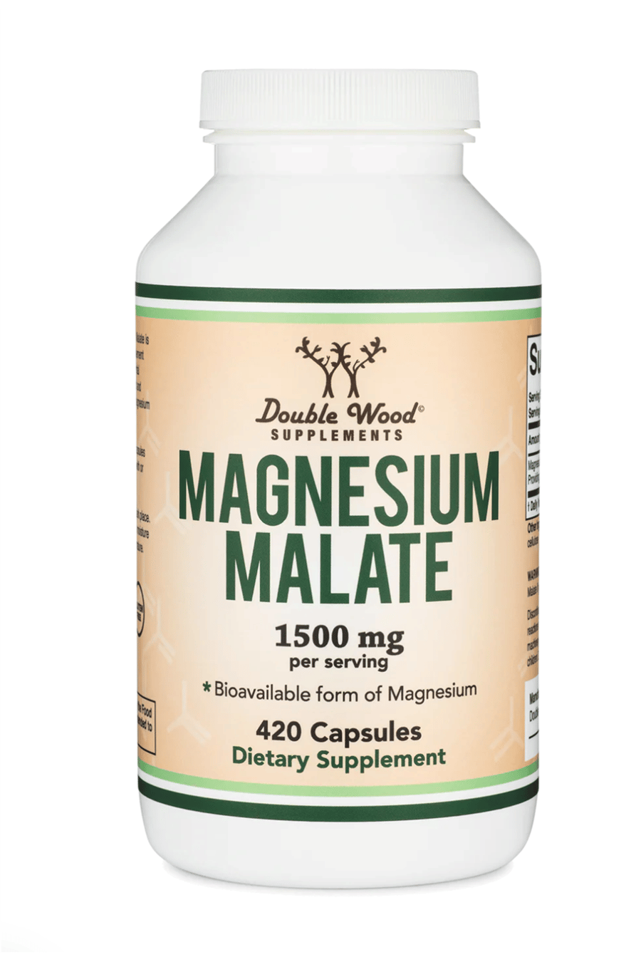 Double Wood Magnesium Malate 1500mg 420 Capsul.43.