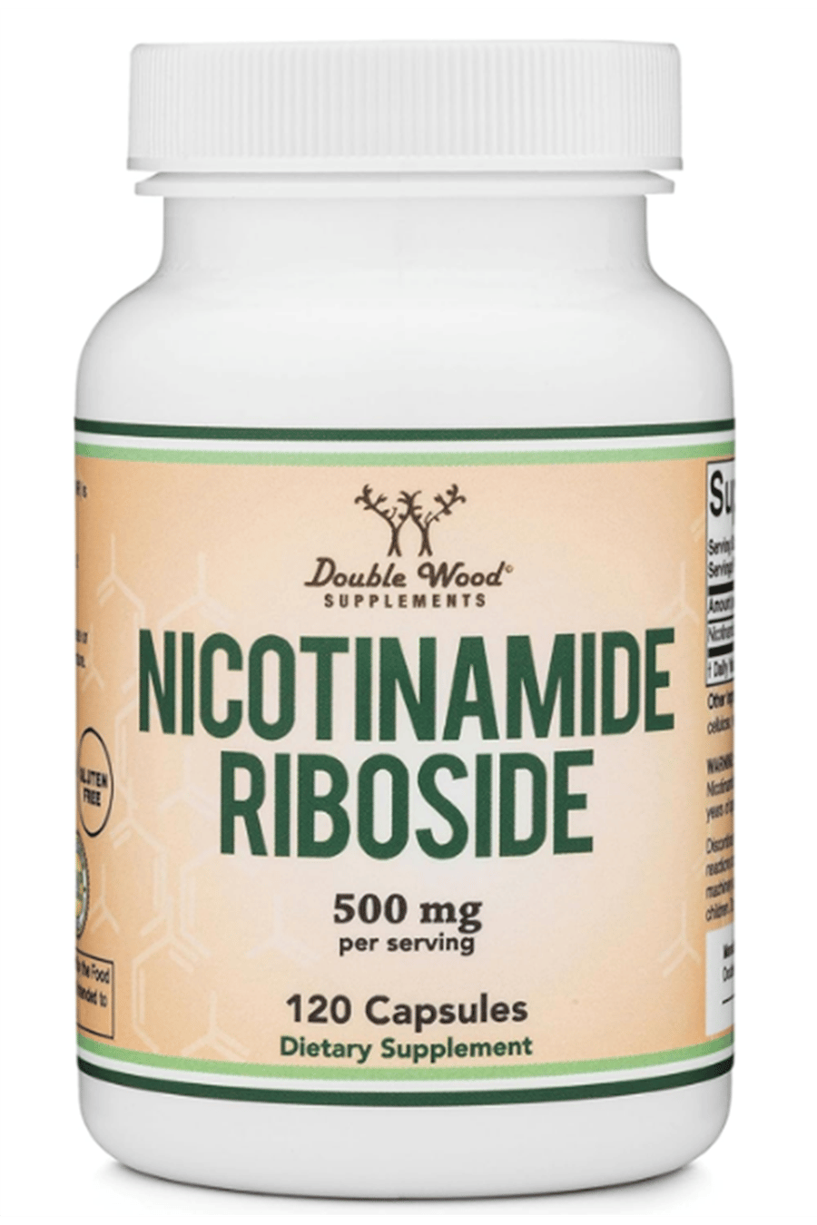 Double Wood  NR NAD+ (Nicotinamide Riboside) Hydrogen Malate 120 Capsul.