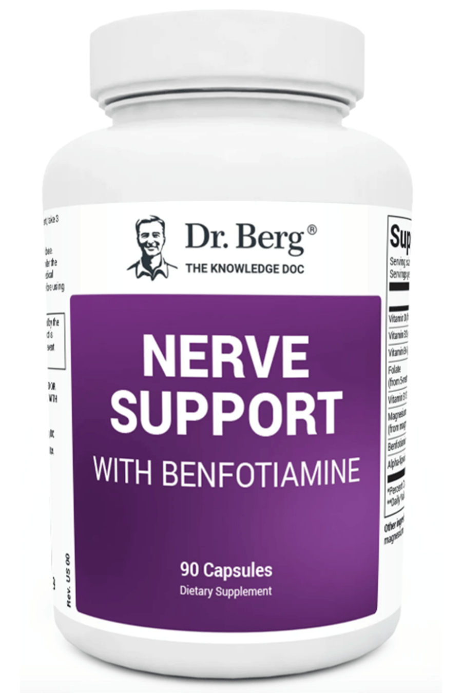 Dr. Berg  Nerve Support with Benfotiamine - 90 Capsules.Abd Menşei.58.