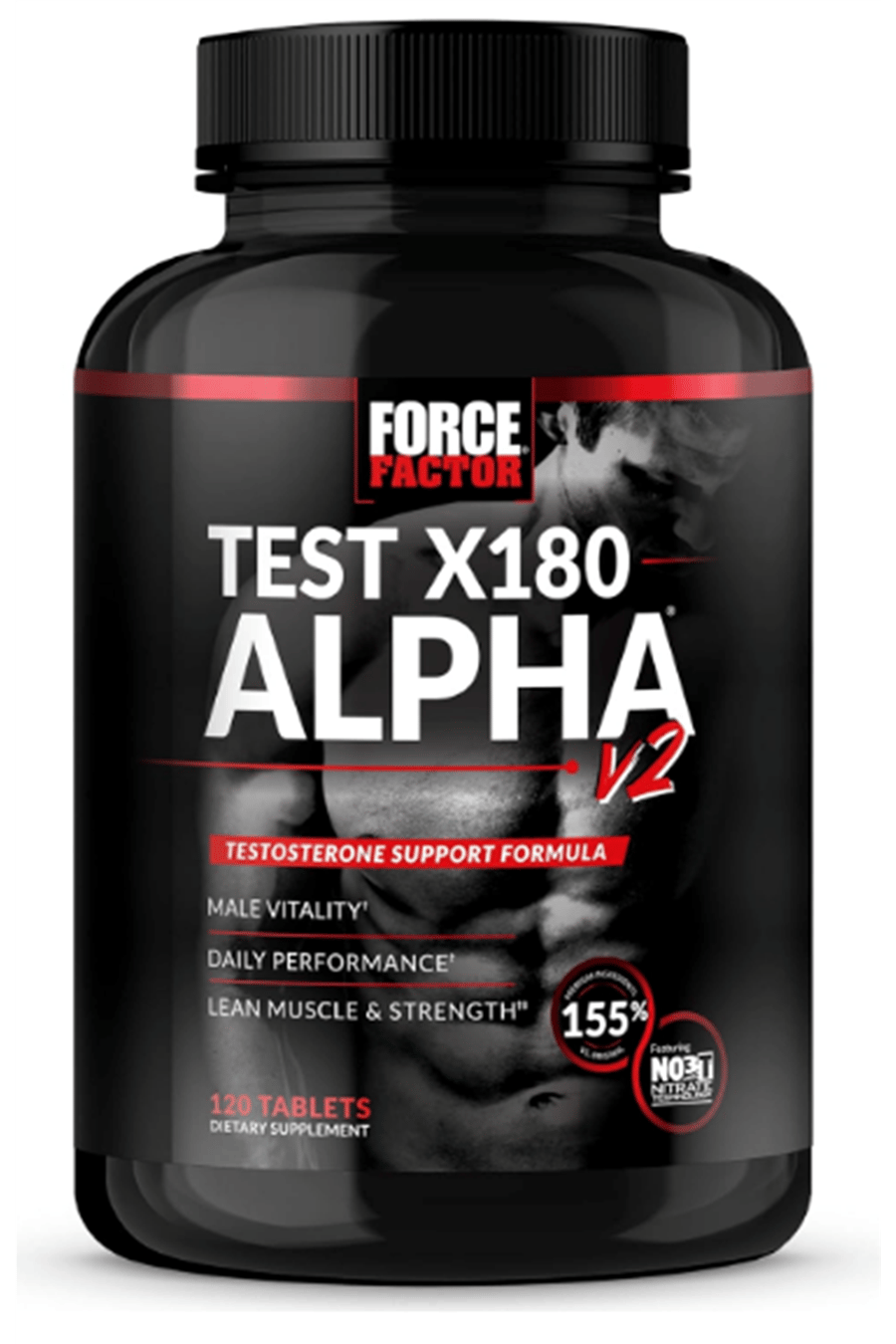 FORCE FACTOR Test X180 Alpha V2 , 120 Tablet. Made ın Usa.57.