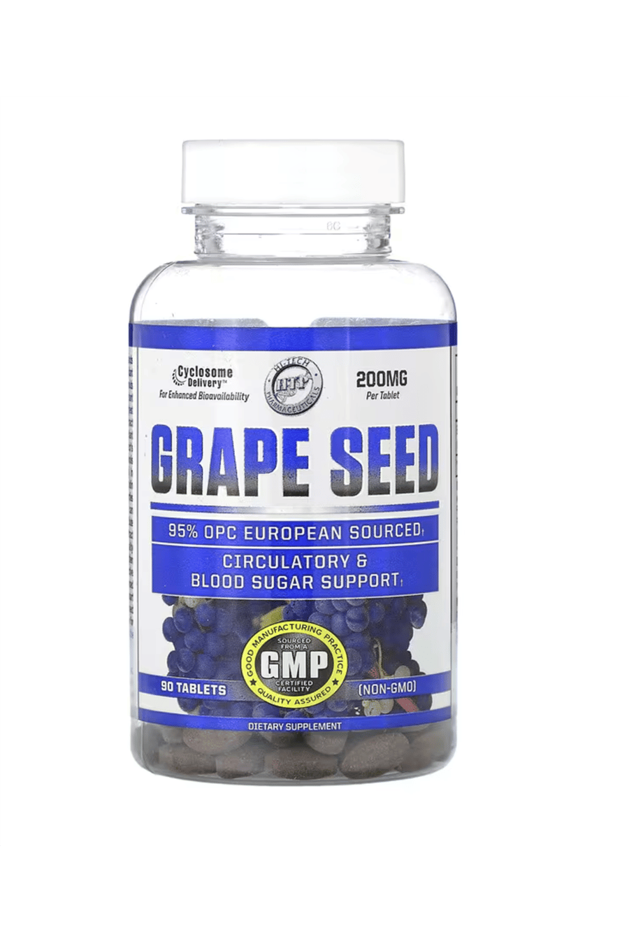 Hi Tech Pharmaceuticals, Grape Seed, 200 mg, 90 Tablets. Usa Menşei.3836
