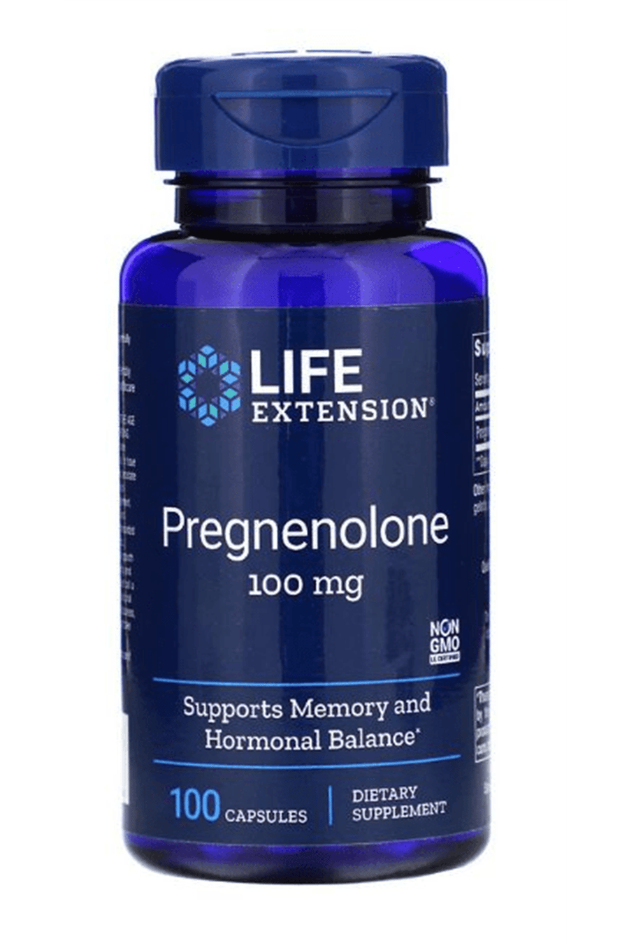 Life Nutrıtıon Pregnenolone 100mg (1 Capsul 100mg) 100 Capsul.Abd Menşei.44.