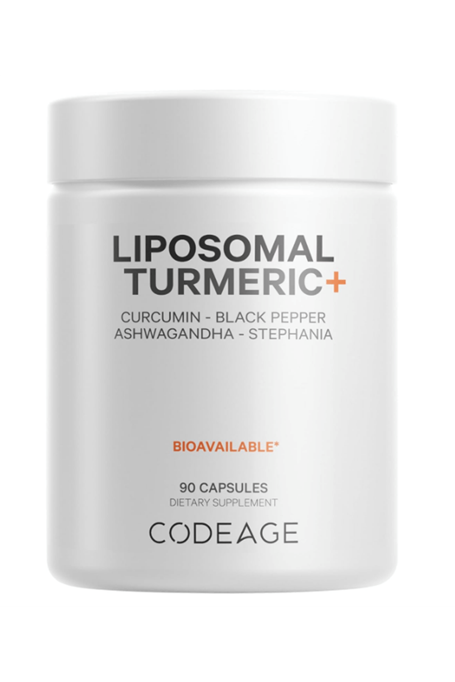 Liposomal Turmeric - 95% Curcumin Extrat Fermented Botanical Blend Black Pepper, Asvaganda, Ginger, Stephania, Boswelia, Cumin, Digestive Bitters - 90 Capsul.Usa Menşei.44.