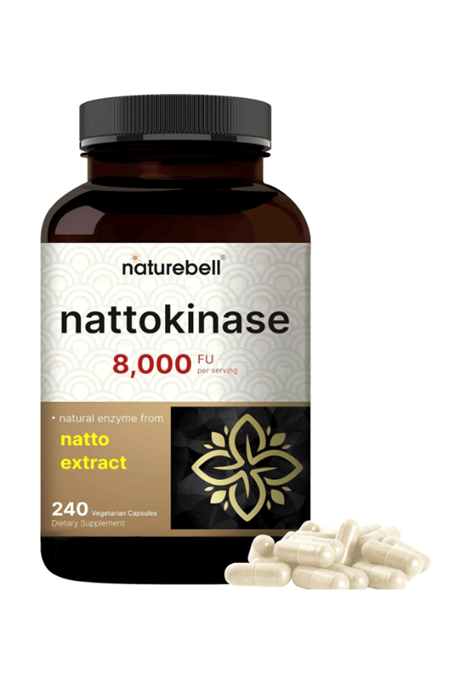 NatureBell Nattokinase  8,000 FU  240 Veggie Capsul.Usa Menşei.56.