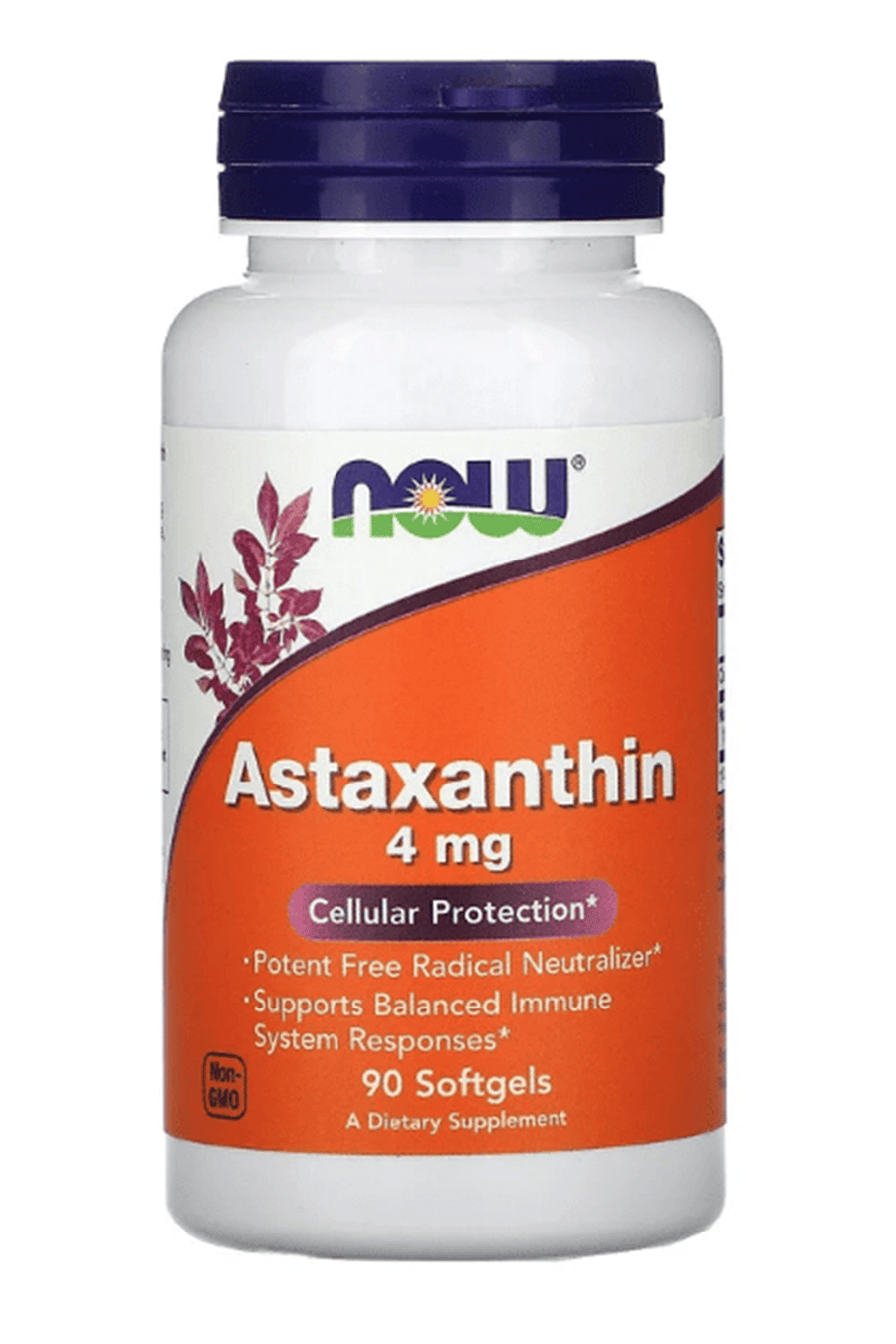 NOW FOODS Astaxanthin  4 mg  90 Softgels. Usa Version.45.