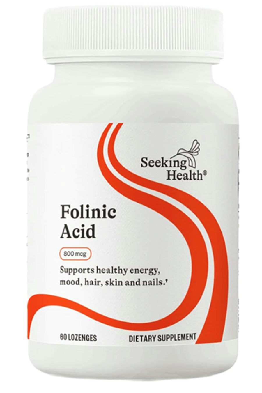 Seeking Health Folinic Acid - Methylated Form of Folate Precursor - Metabolically Active Alternative to Folate - 60 Lozenges.
