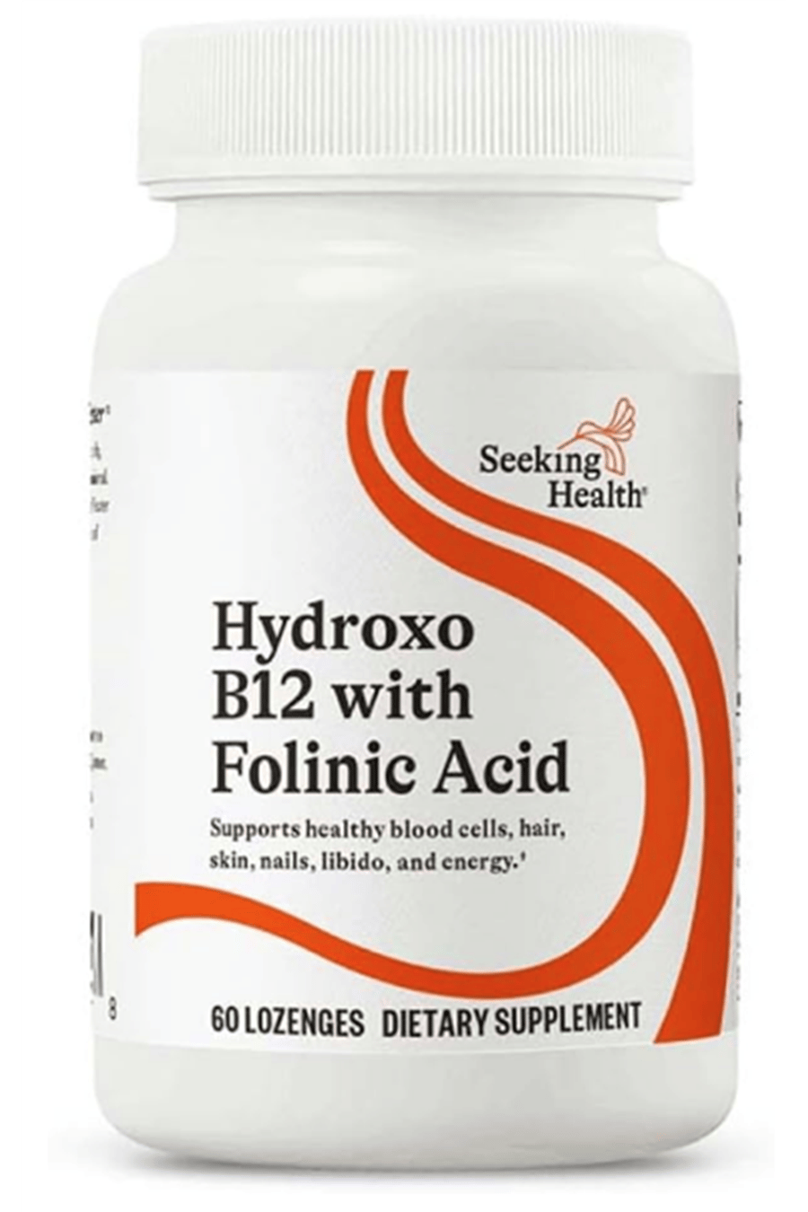 Seeking Health Hydroxo B12 with Folinic Acid 60 Lozenges Tablet- Non-Methylated Form of Folate.