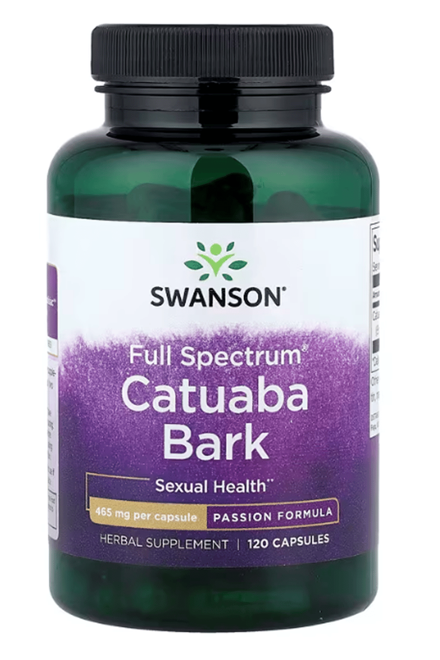 Swanson  Catuaba Bark 465 mg, 120 Capsules.