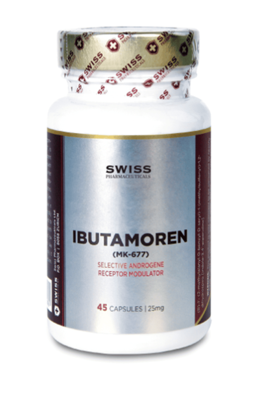 Swiss Pharmaceuticals  (MK-677) 25 mg 45 capsul. 57.