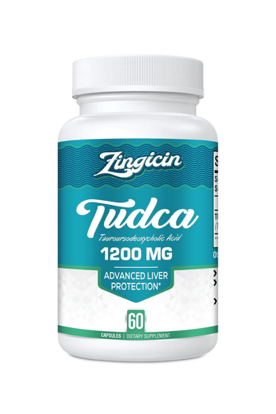 Zingicin TUDCA Supplement 1200mg - 60 Veggie Capsules. Made ın Usa 48.
