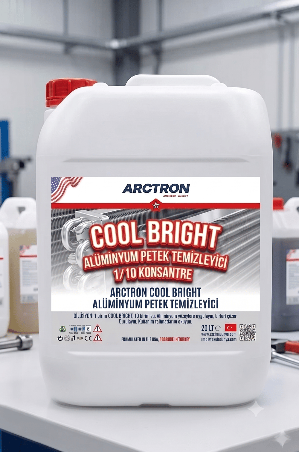 ARCTRON COOL BRIGHT 1/10 Konsantre Alüminyum Petek Temizleyici - 20 KG
