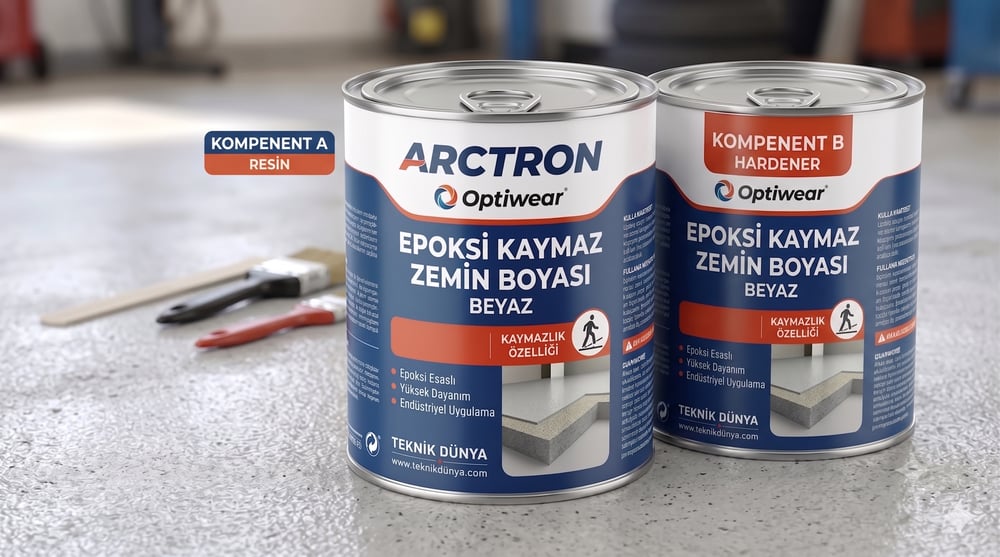 ARCTRON OPTIWEAR Epoksi Kaymaz Zemin Boyası - 1 KG