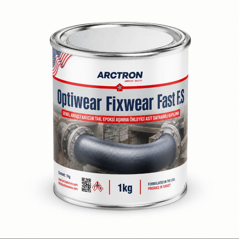 ARCTRON Optiwear Fixwear AŞINMA ÖNLEYİCİ GENEL AMAÇLI KAUCUK TAKVİYELİ ASİT DAYANIMLI KAPLAMA 1 KG