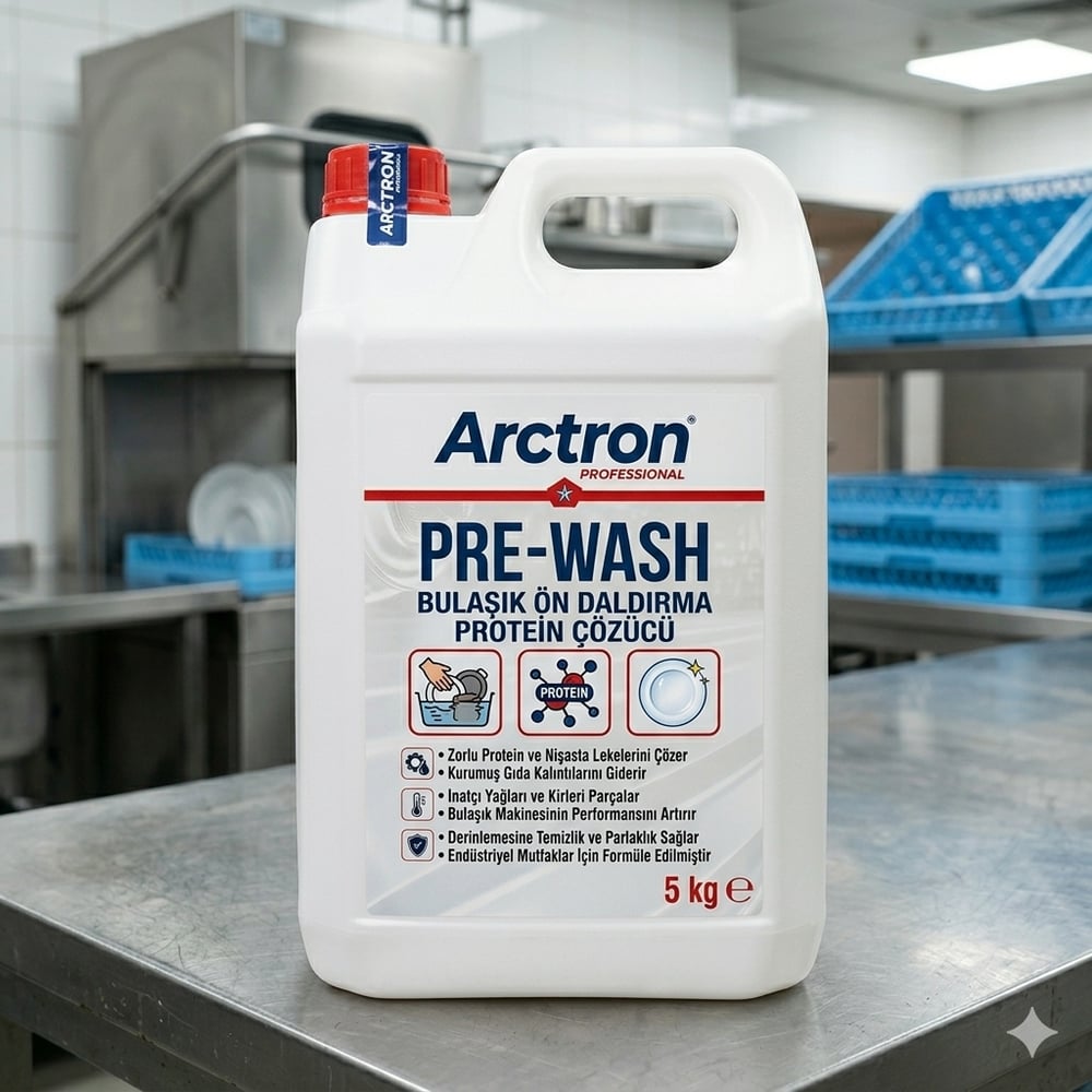 Arctron Pre-Wash 5 KG - Bulaşık Ön Daldırma & Protein Çözücü