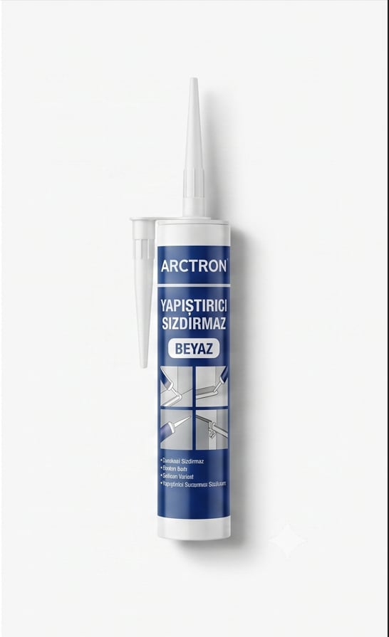 Arctron Yapıştırıcı Sızdırmaz Pu mastik 300 ml - Beyaz
