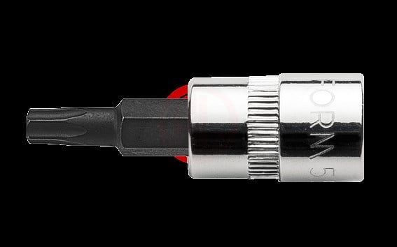 Ceta Form 1/4'' 5 Köşe Delikli TORX Uçlu Lokma- IPR20 x 37 mm / Kartlı