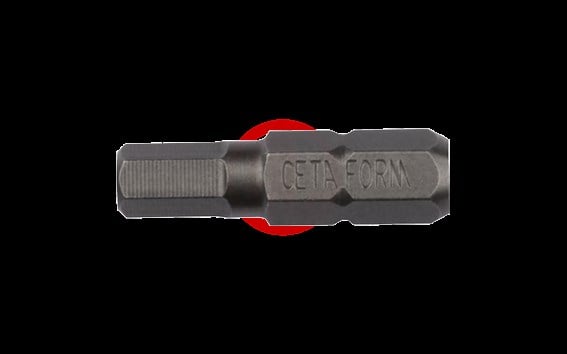 Ceta Form 1/4'' Allen Bits Uç - 8.0 x 50 mm