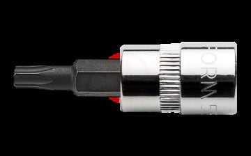 Ceta Form 1/4'' Delikli TORX Uçlu Lokma- T8 x 37 mm / Kartlı