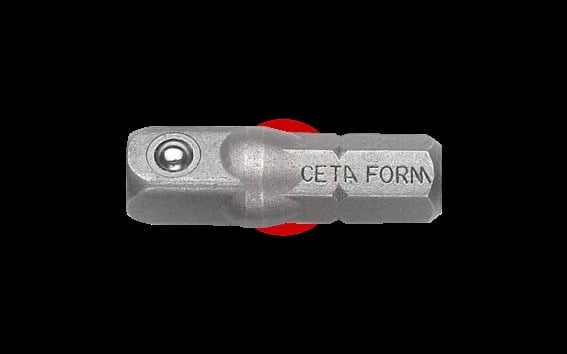 Ceta Form 1/4'' Lokma Adaptörü (Manuel Kullanım) - E:1/4''x 25 mm