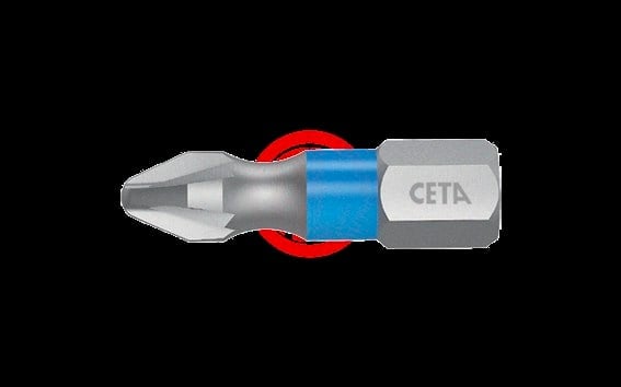 Ceta Form 1/4'' Pozidriv Bits Uç (Renk Kodlu) - PZ2x50 mm