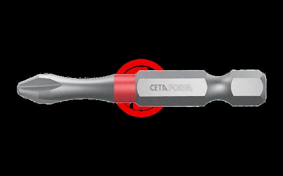 Ceta Form 1/4'' Yıldız Bits Uç (Renk Kodlu) - PH1x50 mm