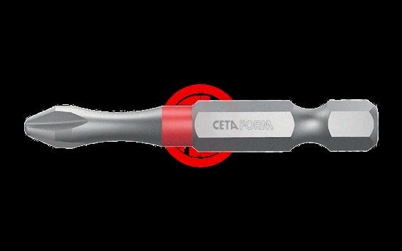 Ceta Form 1/4'' Yıldız Bits Uç (Renk Kodlu) - PH2x50 mm