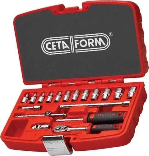 Ceta Form 18 Parça 1/4'' 6 Köşe Lokma Takımı