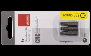 Ceta Form 3 Parça 1/4'' TORX Bits Uç - T40 x 25 mm / Kartlı